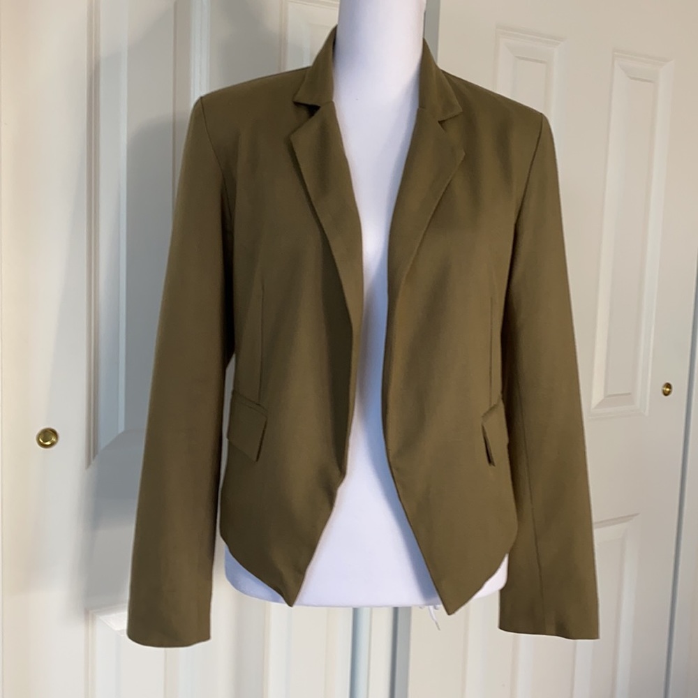 Bar III Open Front Asymmetric Blazer. Size Small